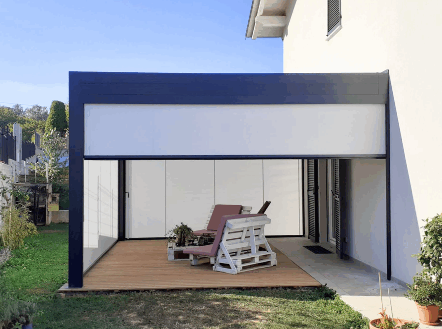 Pergola bioclimatica a Mondovì